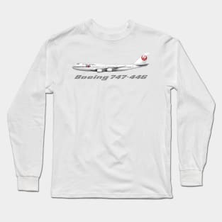 Japan Airlines 747-400 Friend Ship Tee Shirt Version  V1 Long Sleeve T-Shirt